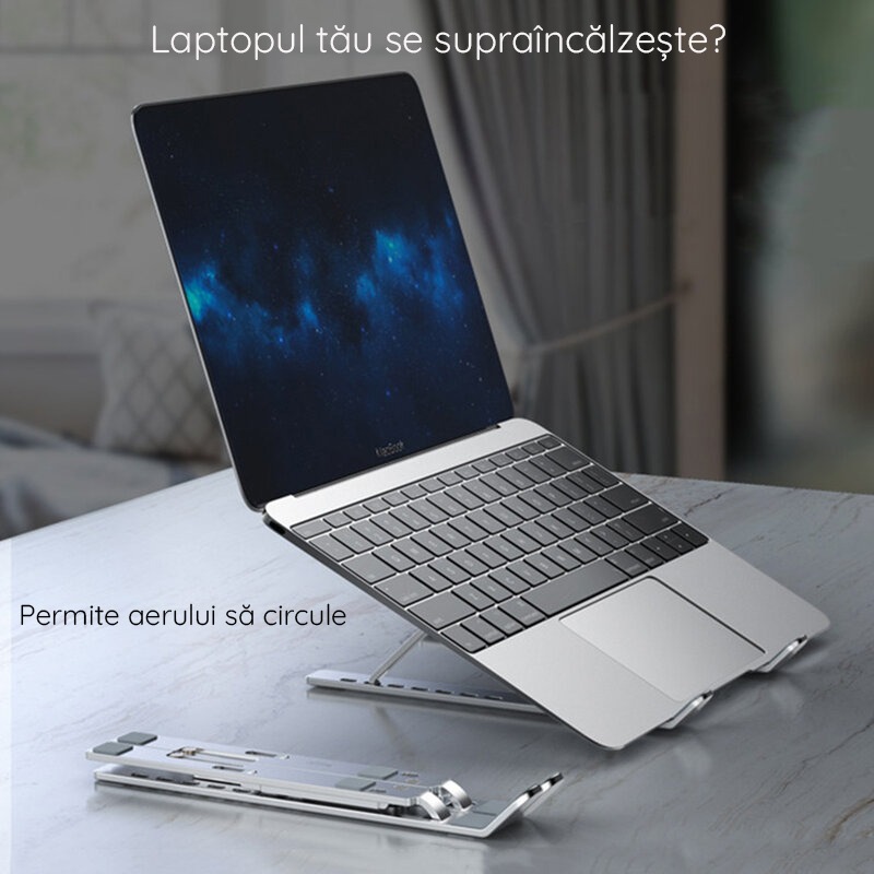 Stand Edman pliabil din aluminiu pentru laptop