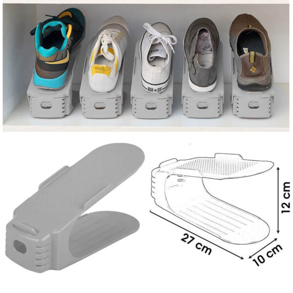 organizator-pantofi-edman-reglabil-dublarea-spatiului-de-depozitare-organizator-incaltaminte-suport-incaltaminte-organizatoare-pantofi-set-5-bucati-gri