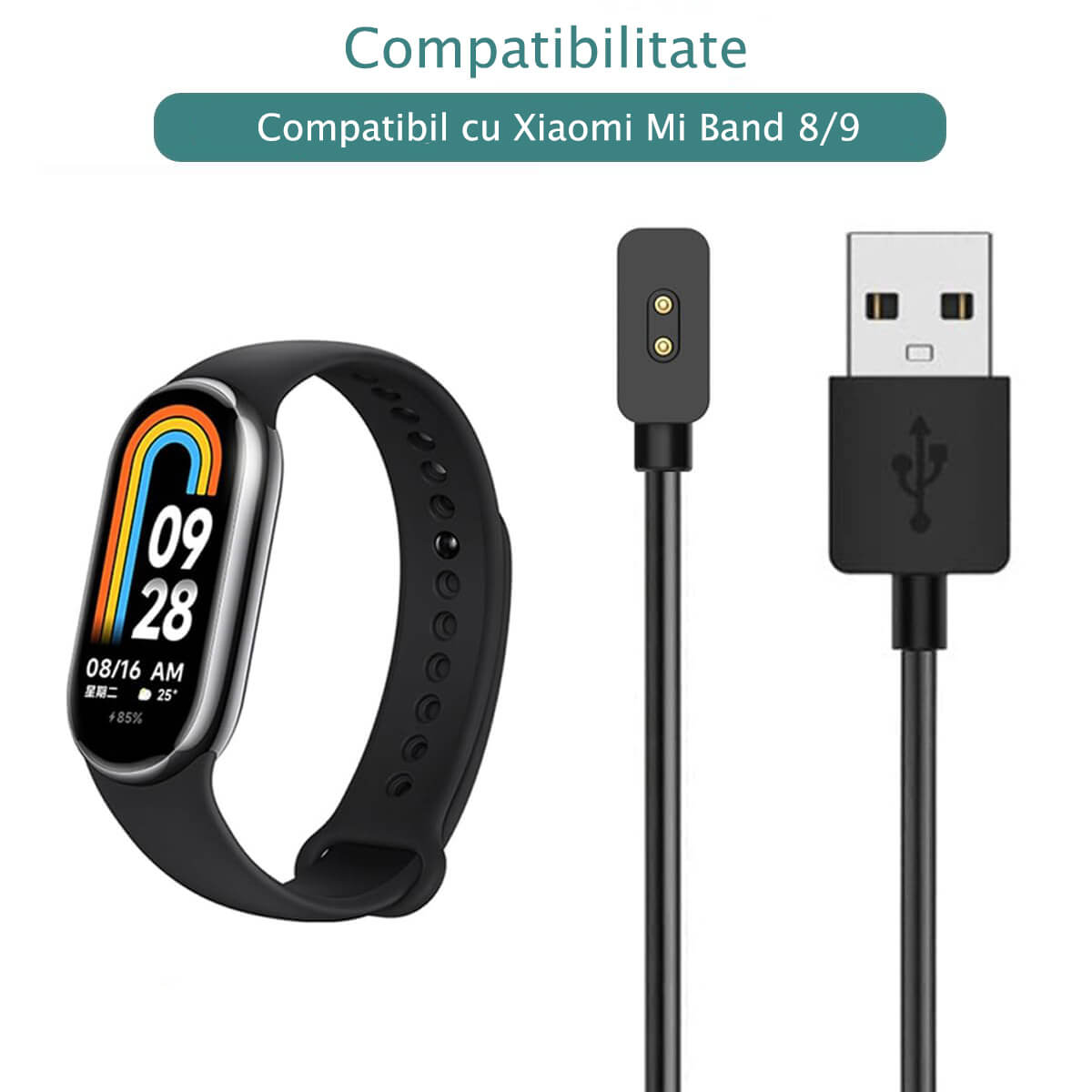 Cablu-de-incarcare-Edman-pentru-Bratara-Xiaomi-Mi-Band-8-9-Negru-imagine-descriere